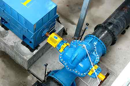 KPS系列單級雙吸離心泵在珠海自來水公司使用現場